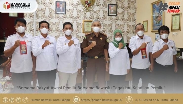 Kunjungan Silahturahmi Bawaslu Kota Palopo ke Kejaksaan Negeri Palopo dalam rangka untuk saling bersinergi dan mempersiapkan Pemilu tahun 2024. .....Selasa, 22 Maret 2022.