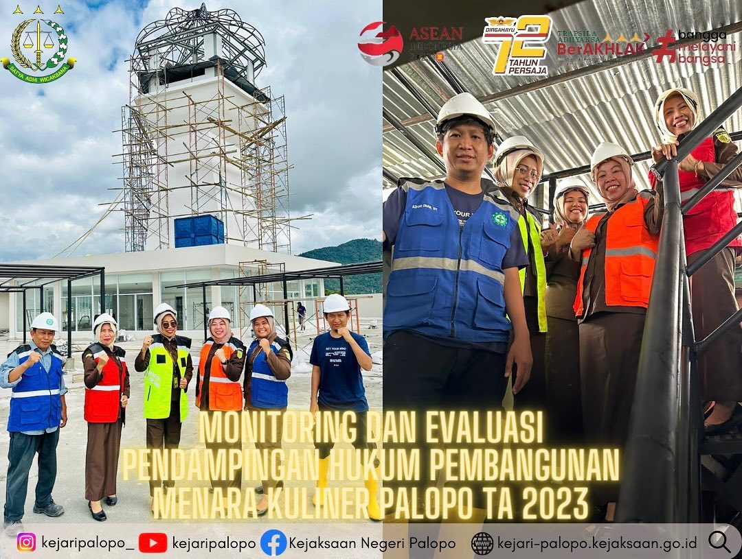 Rabu, 17 Mei 2023 Jaksa Pengacara Negara Kejaksaan Negeri Palopo telah melakukan Monitoring dan Evaluasi Pendampingan Hukum terhadap proses pembangunan Menara Kuliner Palopo TA.2023.........@warni_wahab @liahsahar #kejaksaanri #kejaksaanagungrepublikindonesia #kejaksaantinggi #kejaksaannegeri #kejatisulsel #persajareborn #asnkejaksaan #kejaksaanhebat