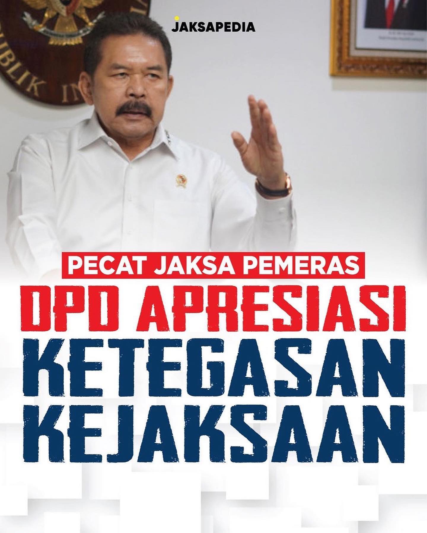 Kejaksaan berani menindak tegas oknum Jaksa yang melakukan pemerasan terhadap tersangka tindak pidana narkotika di Kabupaten Batu Bara, Sumatera Utara. Tidak hanya itu, Kejaksaan juga akan memproses hukum jika perbuatan oknum itu terbukti melanggar hukum. Hal tersebut menuai apresiasi. Salah satunya Anggota DPD RI, Filep Wamafma. Ia berharap tindakan Kejaksaan tersebut bisa memberi efek jera bagi oknum. #KejaksaanTegas #repost