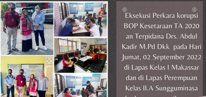 Eksekusi Pidsus BOP 2020