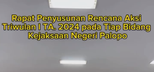 Rapat Rencana Aksi Triwulan I 2024