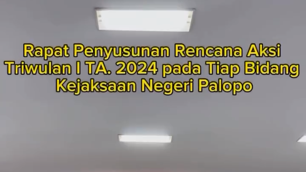 Rapat Rencana Aksi Triwulan I 2024