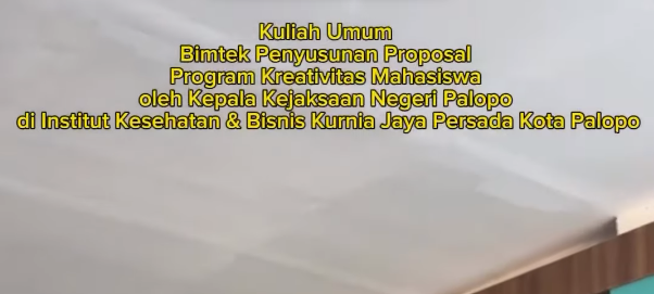 Kuliah Umum Bimtek Proposal