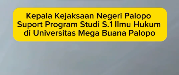 Support Program Studi S1 Ilmu Hukum