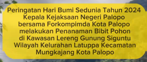 Peringatan Hari Bumi Sedunia Tahun 2024