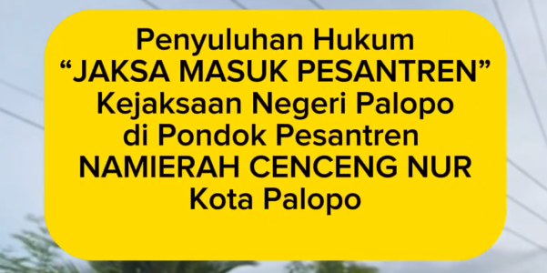 Jaksa Masuk Pesantren-NAMIERAH CENCENG NUR Kota Palopo