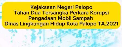 Penetapan Tersangka An. S dan M dugaan Tindak Pidana Korupsi