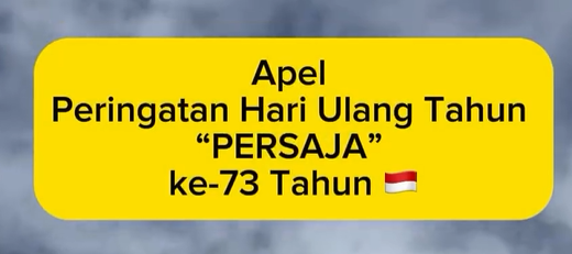 Apel HUT PERSAJA 2024