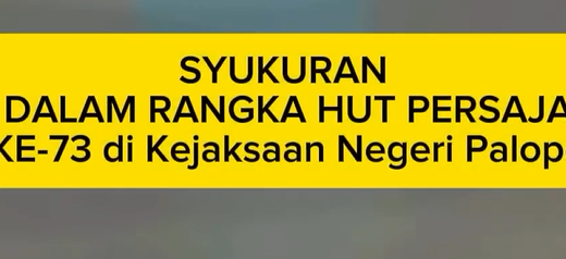 Syukuran Memperingati HUT Persaja ke-73 Tahun 2024